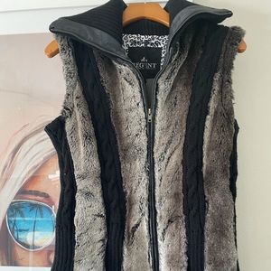 Boutique Fur Sweater Vest